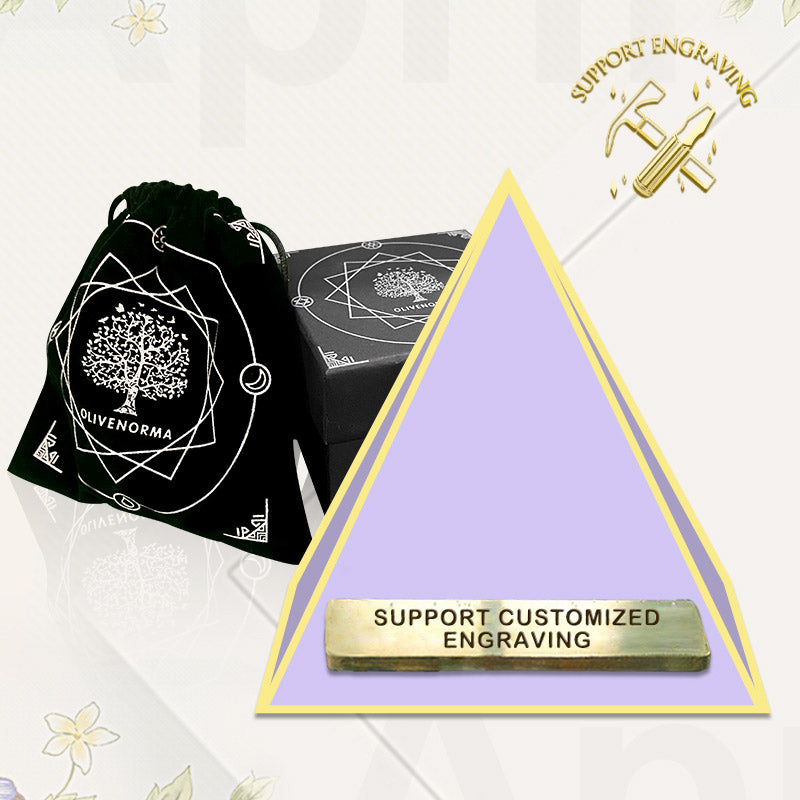 Amethyst with Kyanite Natural Orgone Pyramid - image 2