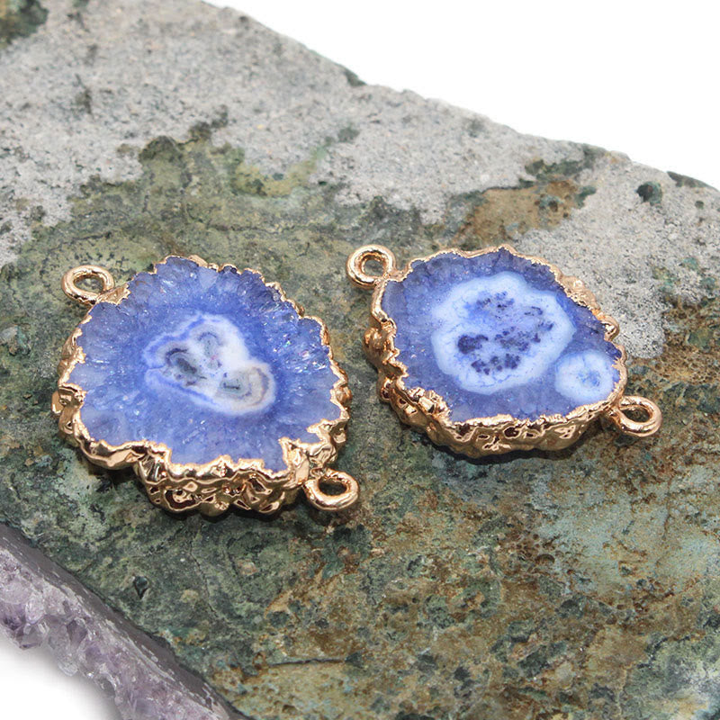 Olivenorma Natural Crystal Geode Pendant - Lepidolite - image 14