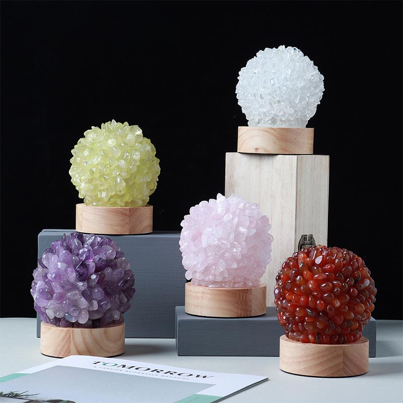 Olivenorma Christmas Crystal Stone Night Light Decoration - image 0