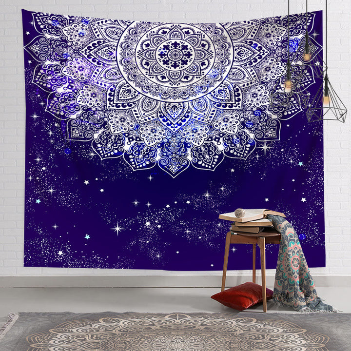 Olivenorma Yoga Backdrop Fabric Decorative Wall Covering Mural Tapestry - Flannel - Royal Blue Lotus - 78.74"*59.05"(200*150cm) - image 36