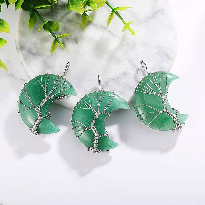 Olivenorma Natural Crystal Moon Necklace - image 4