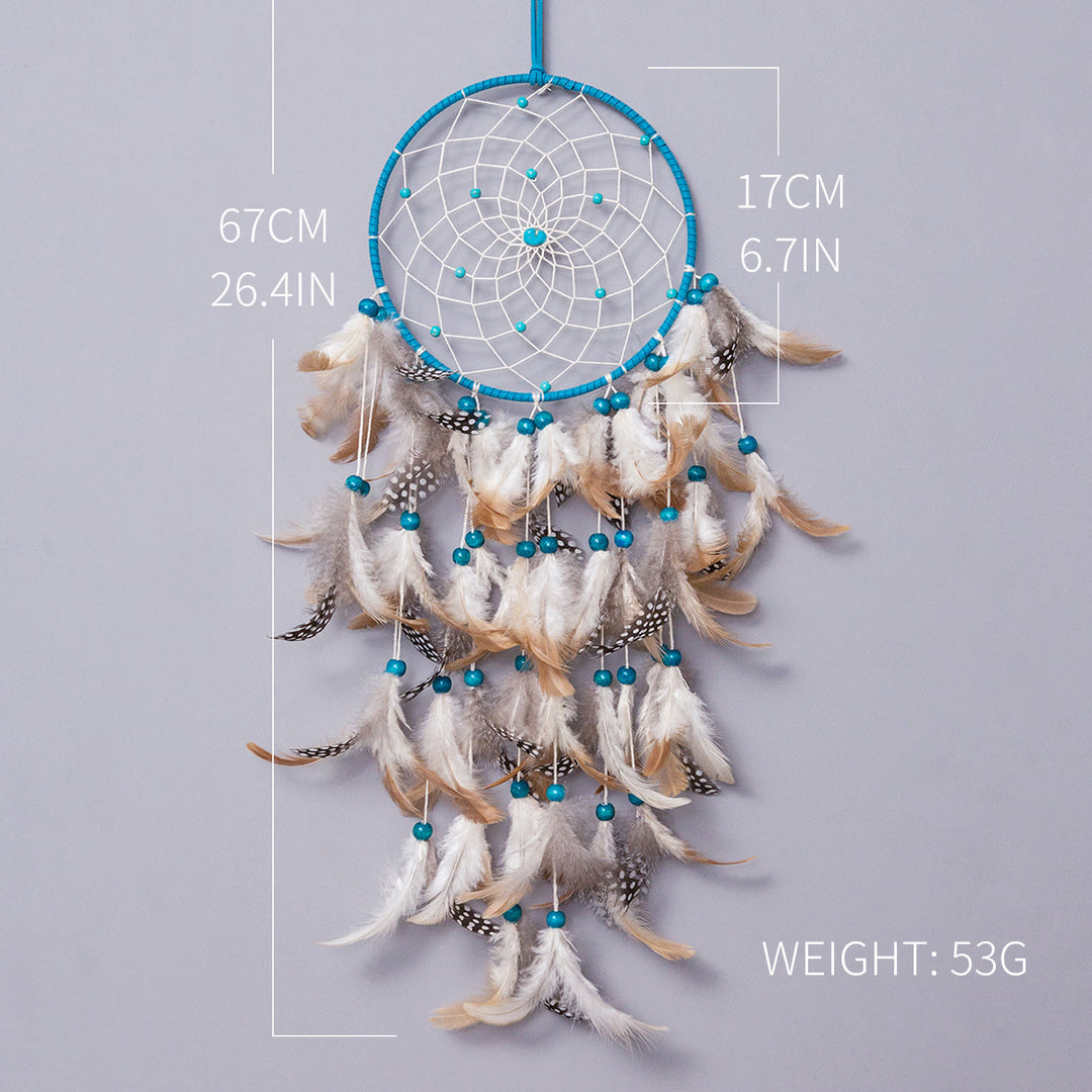 Olivenorma Turquoise Moon Stars Sun Shape Dream Catcher - Turquoise&Sun - image 3