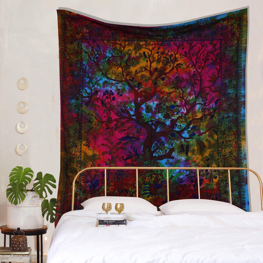 Olivenorma Green Tree Of Life Wall Hanging Psychedelic Tapestry - image 22