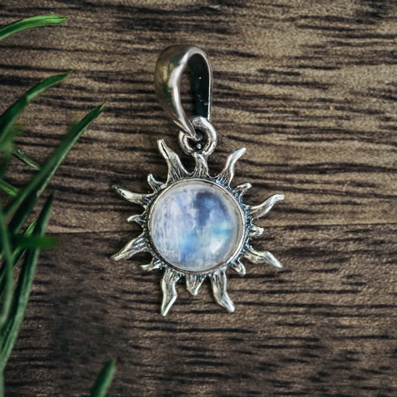 Olivenorma Bohemia Vintage Sun Opal Necklace - Opal - image 0