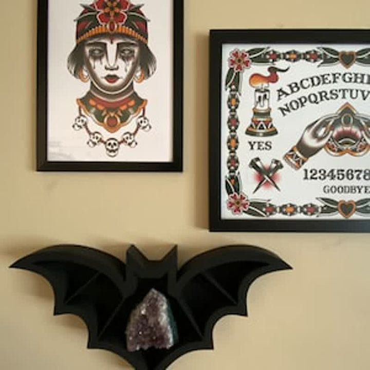 Olivenorma Bat Shaped Wooden Crystal Shelf - image 3