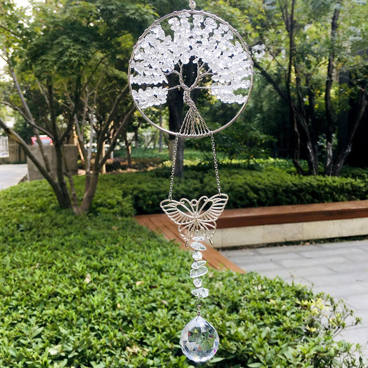 Olivenorma Tree of Life Butterfly Pendant Decor Ornament - Opalite - image 6