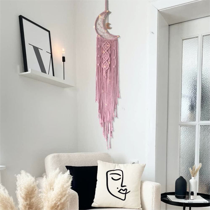 Olivenorma Star Moon Macrame Tassel Dream Catcher - image 4