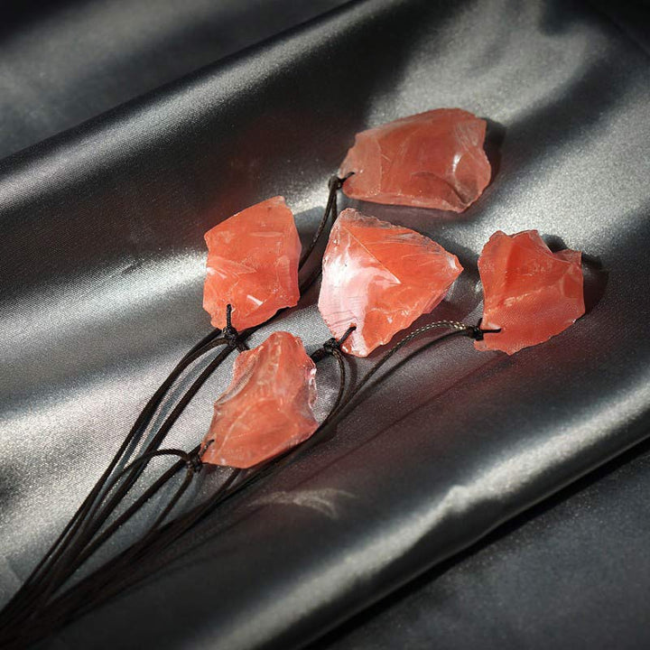 Red Quartz Grounding & Balancing Gemstone Neclace - image 4