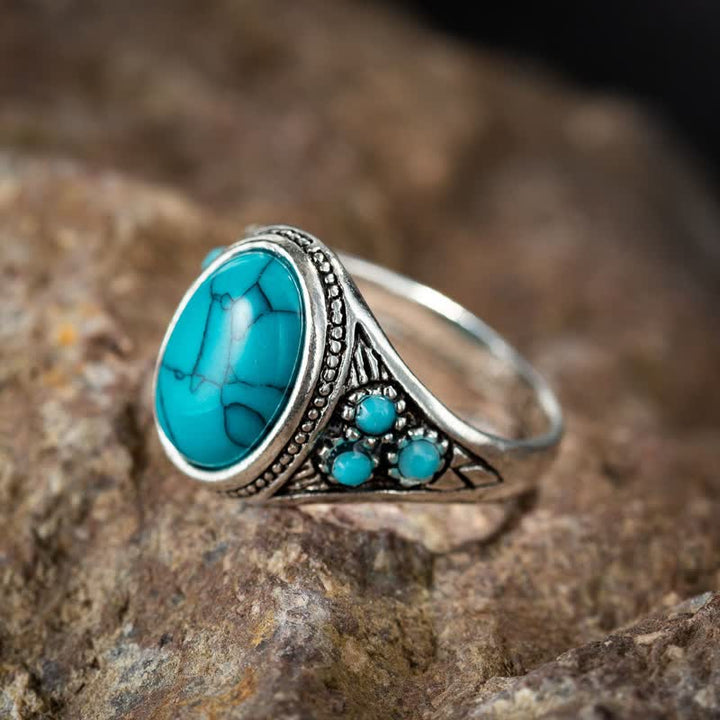 Olivenorma Retro Turquoise Ring - 11 - image 0
