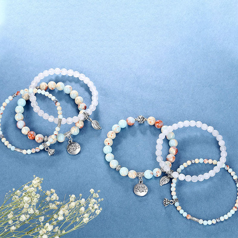 Lotus Emperor Stone 3 - Piece Bracelet - image 2