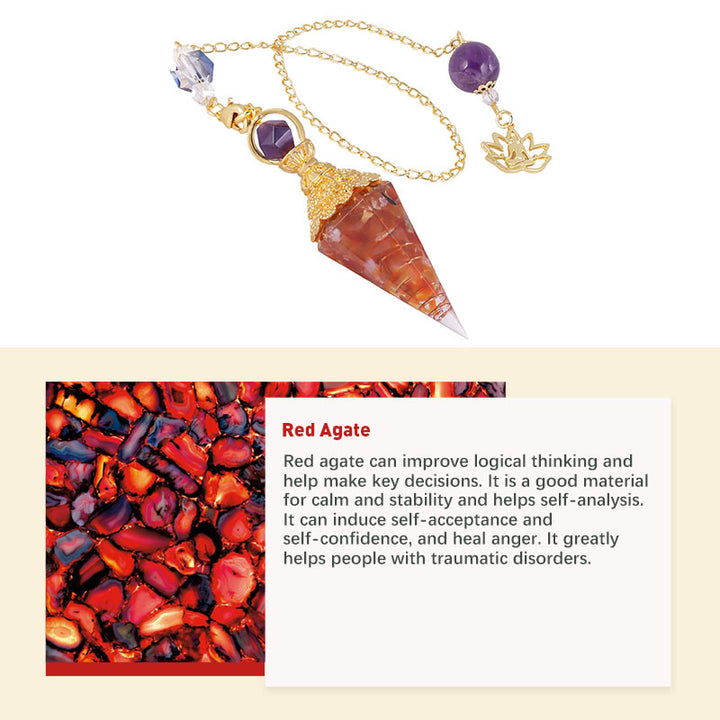 Natural Crystal Stone Pendulum - image 15