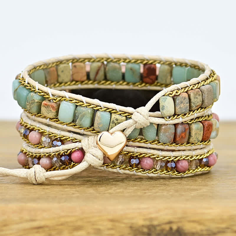 Olivenorma Amazonite Apple Watch Strap Wrap Bracelet - image 1