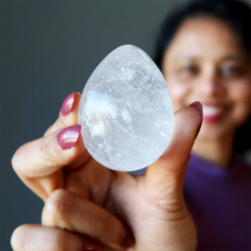 Easter Clear Quartz Miracle of Life Crystal Egg - image 2