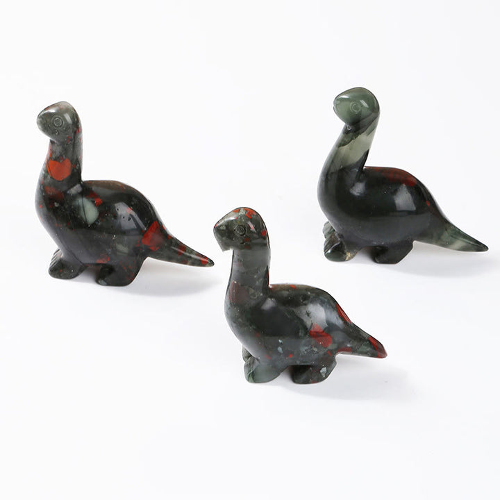 Olivenorma 2.5 Inches Crystal Dinosaur Home Docor Gemstone Decoration - Dragon Blood Stone - image 24