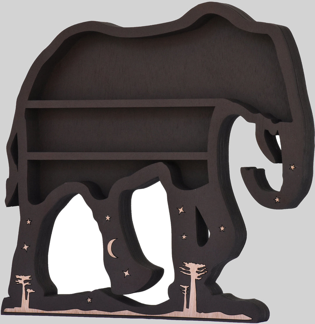 Olivenorma Black Elephant Crystal Display Shelf - image 3