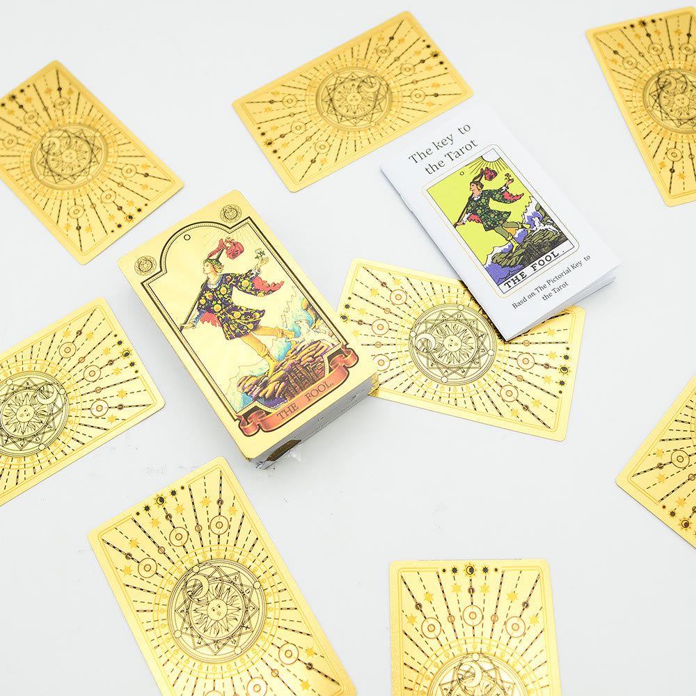 Olivenorma 80ps "The Fool"  Waite Sun Moon Tarot Cards - image 2