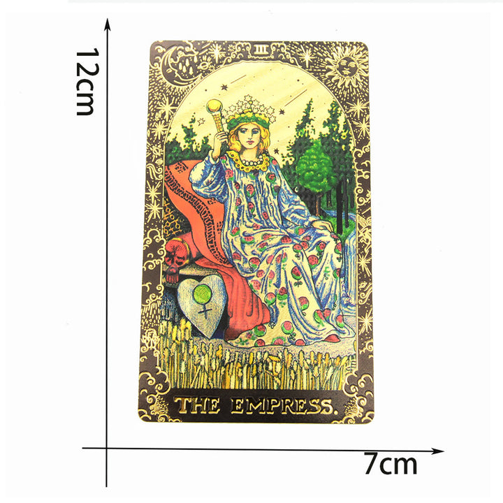 Olivenorma Black Gold Waite Foil Golden Tarot Deck Cards - image 19