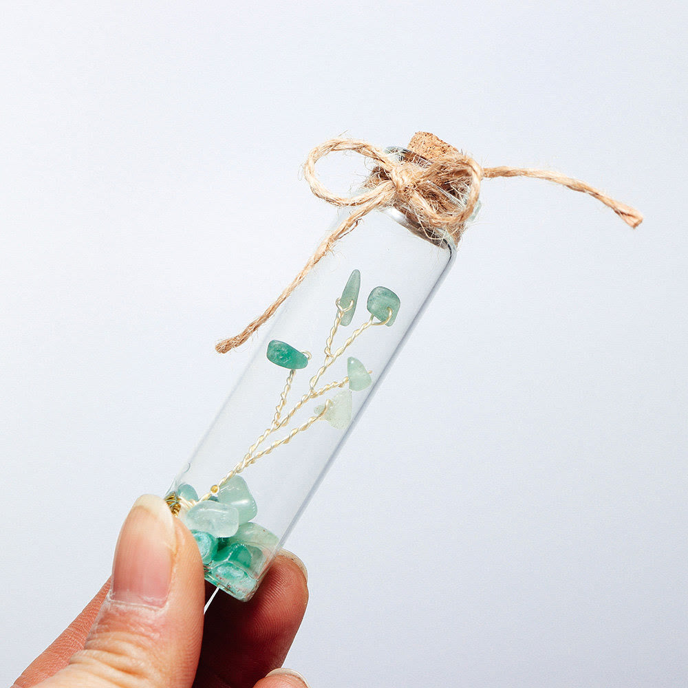 Olivenorma Chakra Crystal Crushed Stone Glass Bottle Decoration - image 3