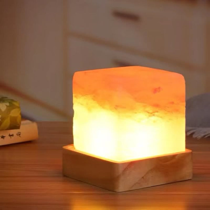 Olivenorma Square Shape Himalayan Pink Salt Lamp - image 3
