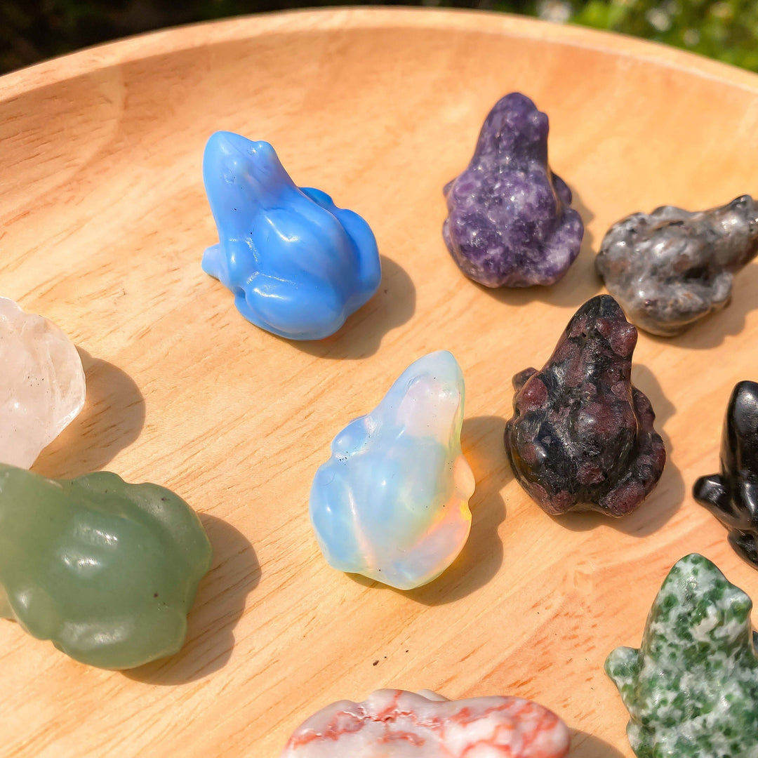 Olivenorma Natural Gemstone Carved Frog Statue Gemstone Decoration - image 45