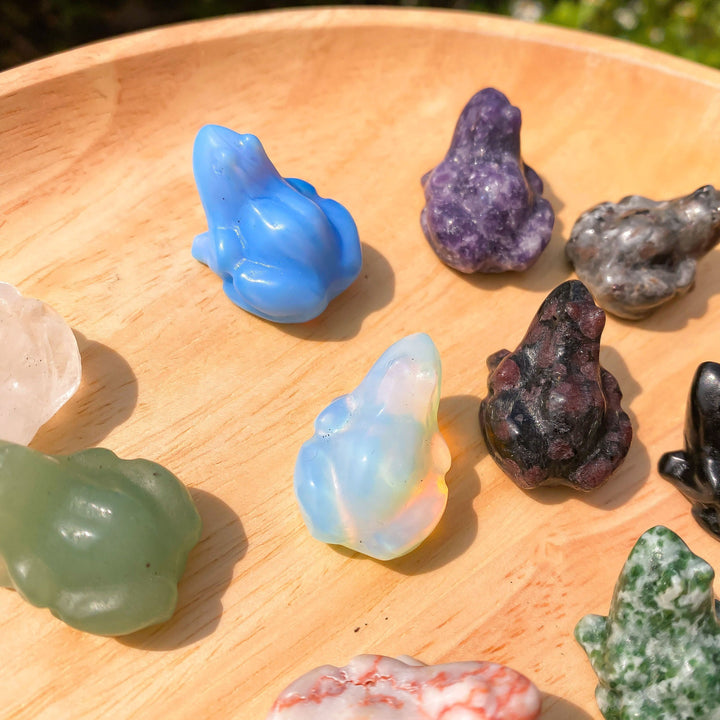 Olivenorma Natural Gemstone Carved Frog Statue Gemstone Decoration - image 45