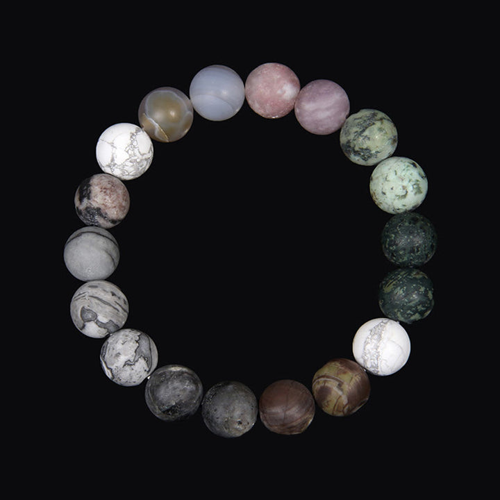 Olivenorma Frosted Natural 10mm Beads Planet Bracelet - Pluto - image 14