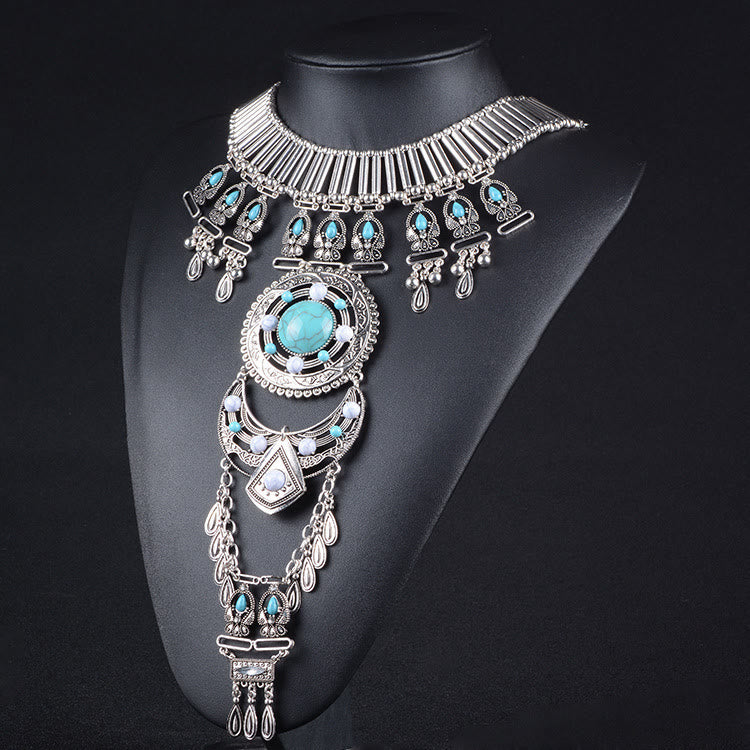 Olivenorma Bohemian Gem-Set Body Chain Necklace - image 3