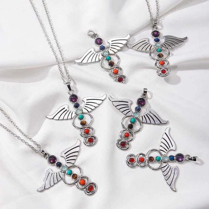Olivenorma Wing 7 Chakra Healing Necklace - image 4