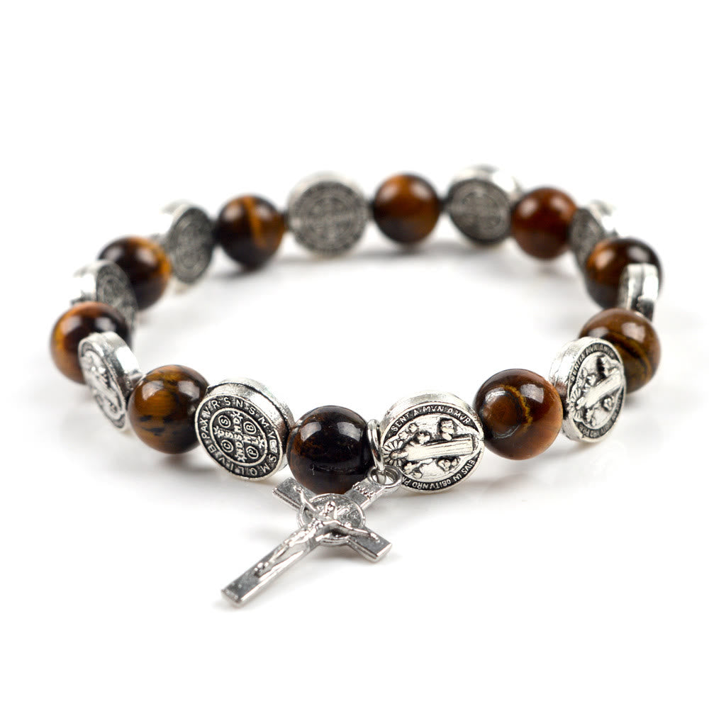 Olivenorma Tiger Eye Rosary Bracelet - image 1