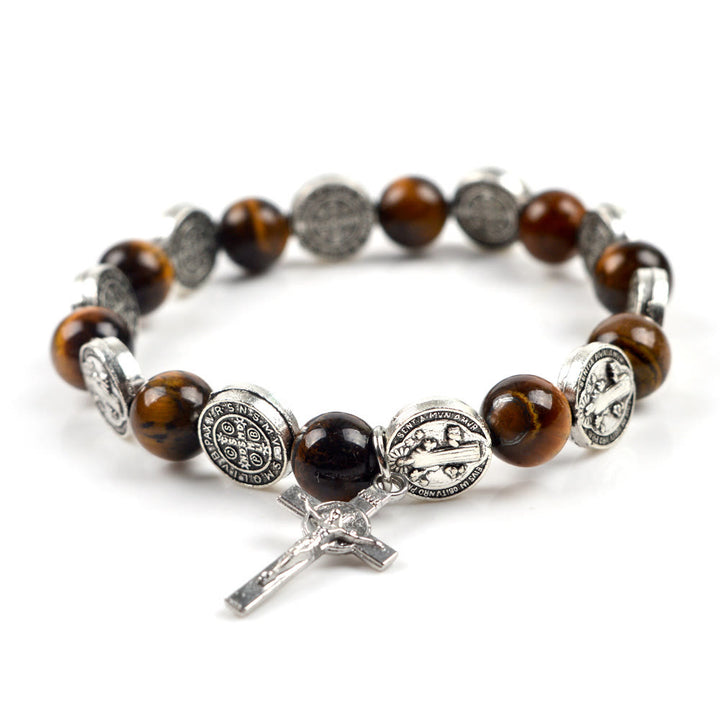 Olivenorma Tiger Eye Rosary Bracelet - image 1