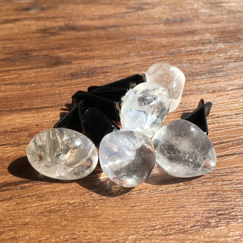 Olivenorma Natural Crystal Car Air Vent Decoration - Clear Quartz - image 1