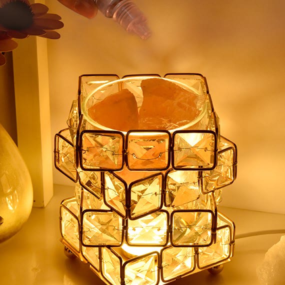 Olivenorma Four layer Rubiks Essential Oil Crystal Aromatherapy Lamp - image 13