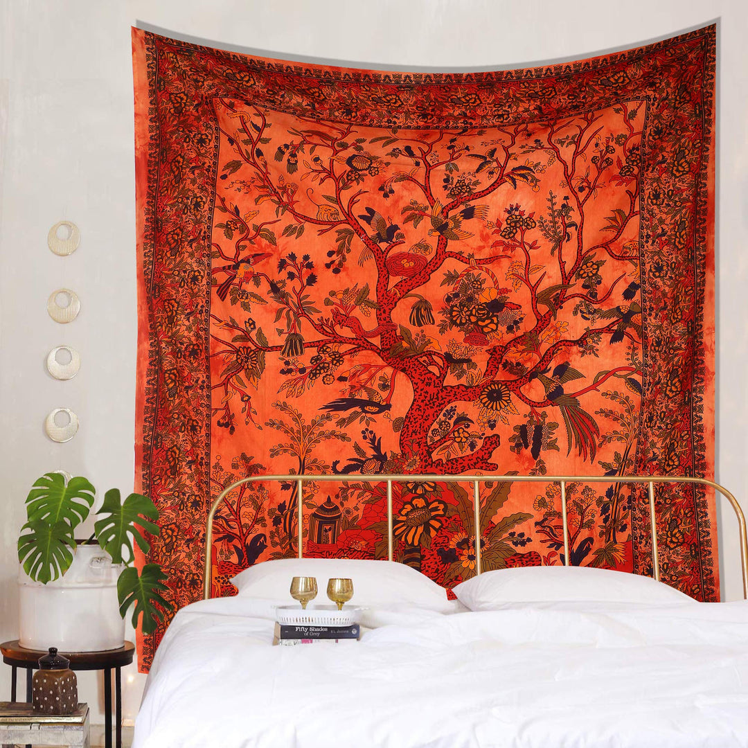 Olivenorma Green Tree Of Life Wall Hanging Psychedelic Tapestry - image 26