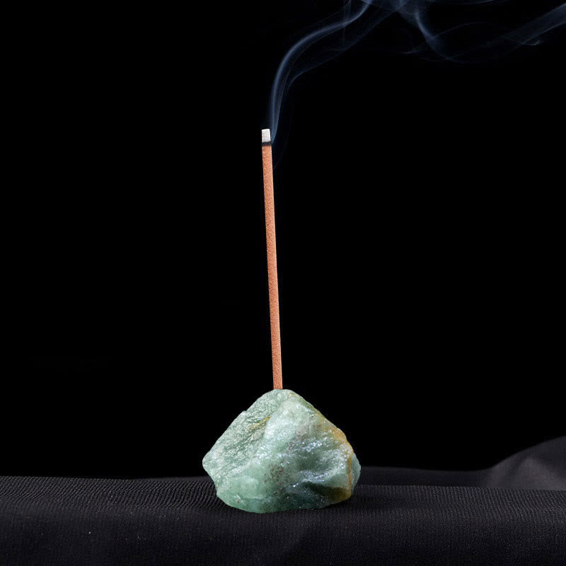 Olivenorma Crystal Raw Stone Incense Stick Holder Gemstone Decoration - image 41