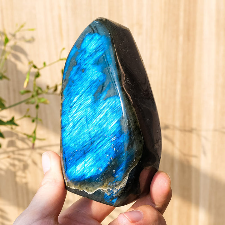Olivenorma Natural Labradorite Rough Stone Gemstone Decoration - 600-650g - image 11