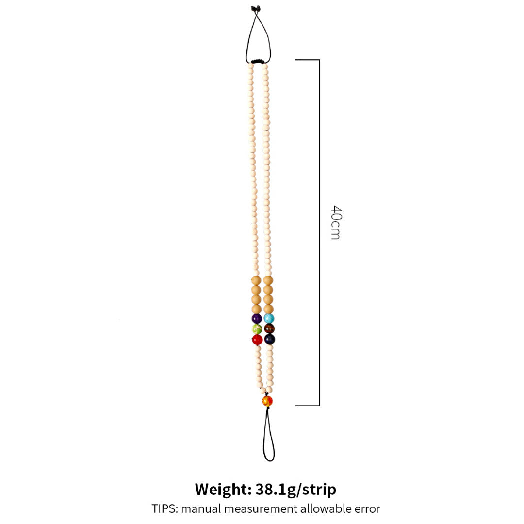Olivenorma Natural Crystal String Handmade Wooden Beads Phone Strap - image 17