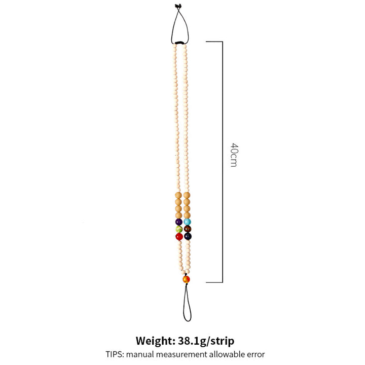 Olivenorma Natural Crystal String Handmade Wooden Beads Phone Strap - image 17