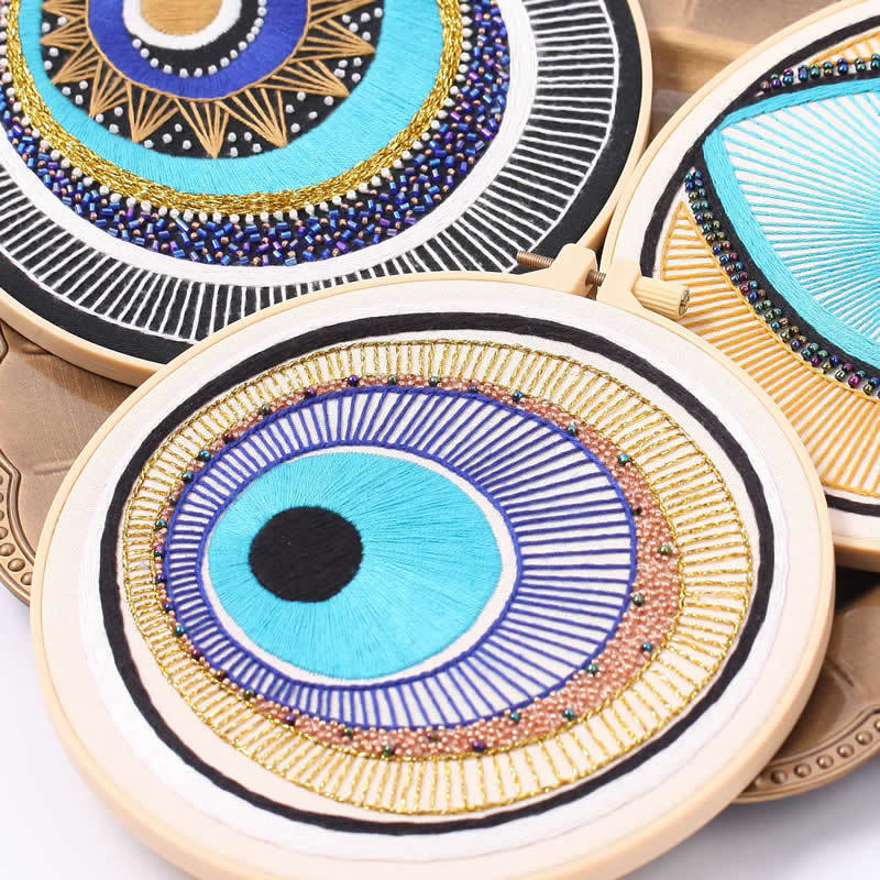 Olivenorma Evil Eye Hand Embroidery Semi Finished Material Decoration - image 7