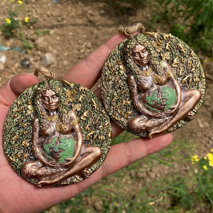 Olivenorma Statue Of Goddess Gaia Pendant Resin Decorations Wall Decor - image 9