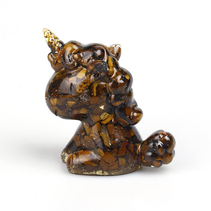 Olivenorma Crystal Unicorn Gemstone Decoration - Tiger Eye - image 23