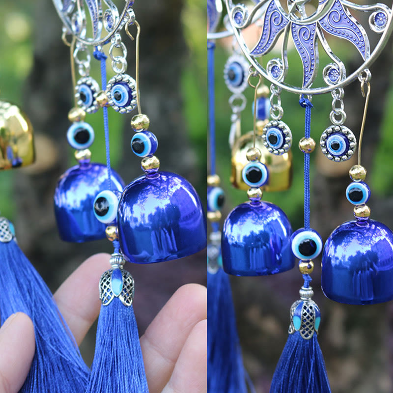 Olivenorma Retro Sun Evil Eye Protection Wind Chime - image 4