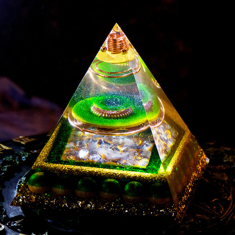 Olivenorma Abundance And Joy- Green Life Orgone Pyramid - Orgone Pyramid - image 0