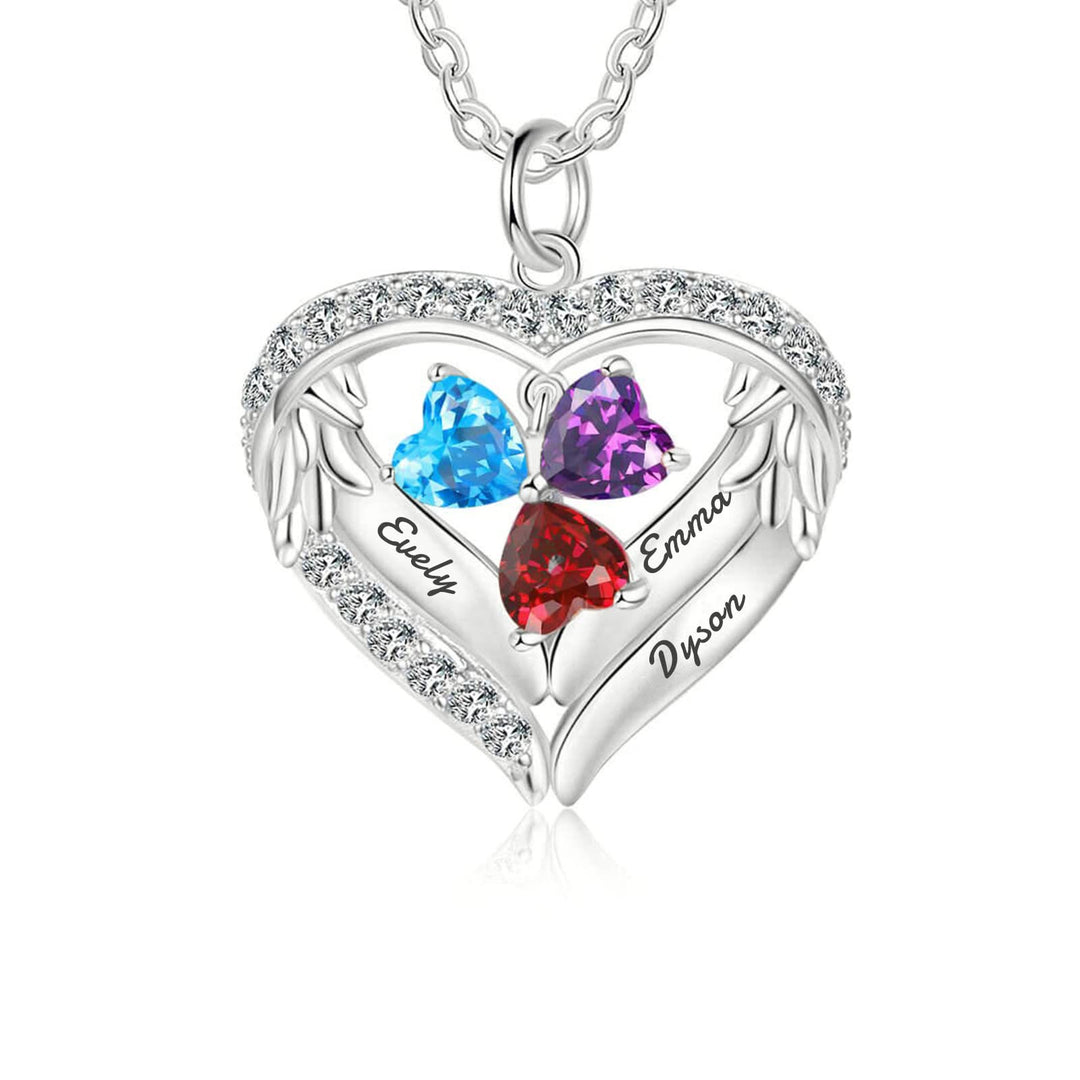 Olivenorma Personalized Birthstone Engraved Name Gift CZ Necklace - image 7
