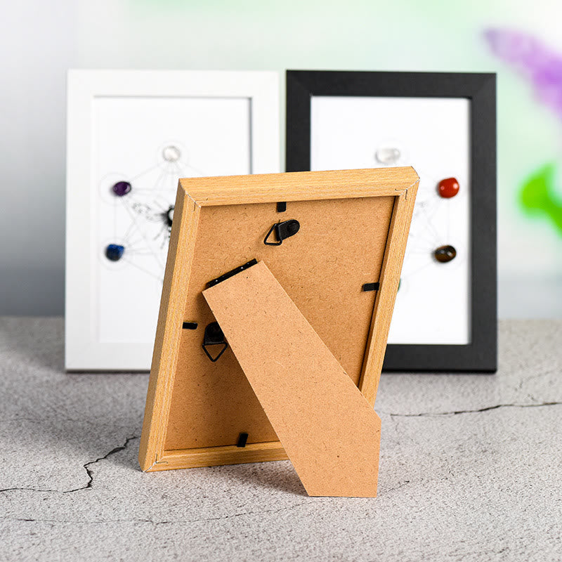 Olivenorma Metatron's Cube Symbol Chakra Stars Moon Photo Frame Decoration - image 8