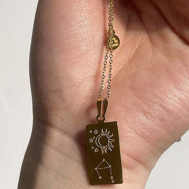 Olivenorma Gold Filled Chain Zodiac Necklace - image 4