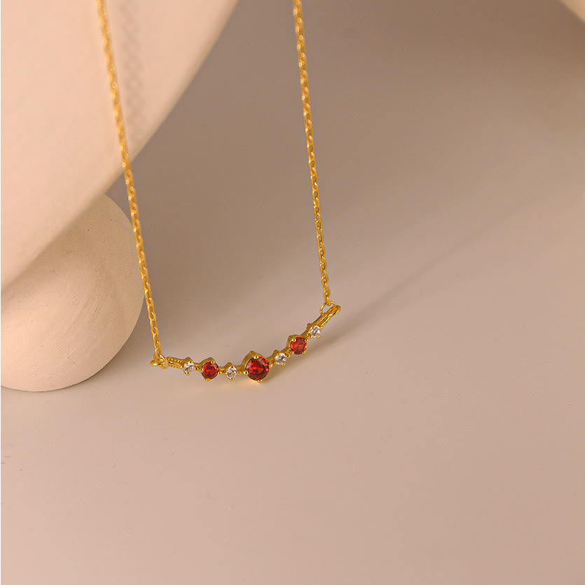 Olivenorma "Symbol of Independence" Garnet Diamond Necklace - image 7