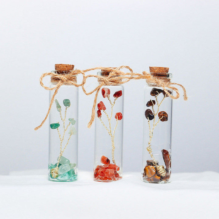 Olivenorma Chakra Crystal Crushed Stone Glass Bottle Decoration - image 5