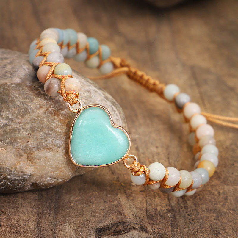 Natural Turquoise Heart Bracelet - image 4