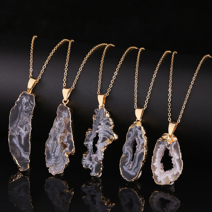 Olivenorma Natural Agate Geode Necklace - image 3