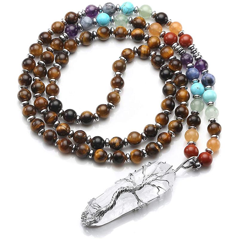 Natural Crystal Chakra Mala  - image 6